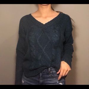 Cable knit sweater
